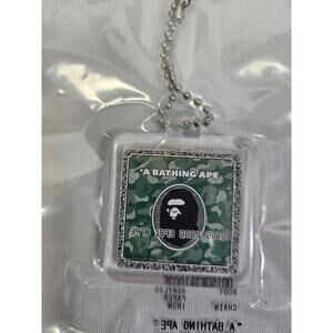 Bape A Bathing Ape: Go Ape Keychain Green Camo Brand New In Sealed Bag Key Tag